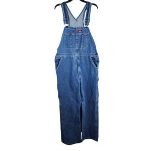 Dickies Bib Overalls Men 36x30 Dungarees Denim Workwear Utility Gorpcore Retro